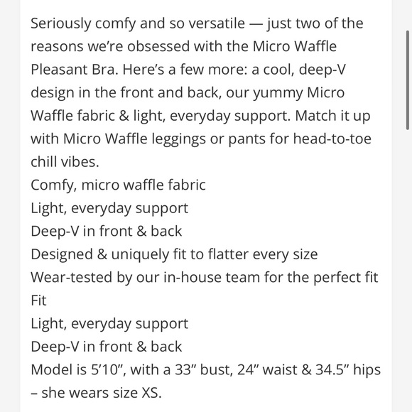 ALO Micro Waffle Pleasant Bra - Picture 5 of 7